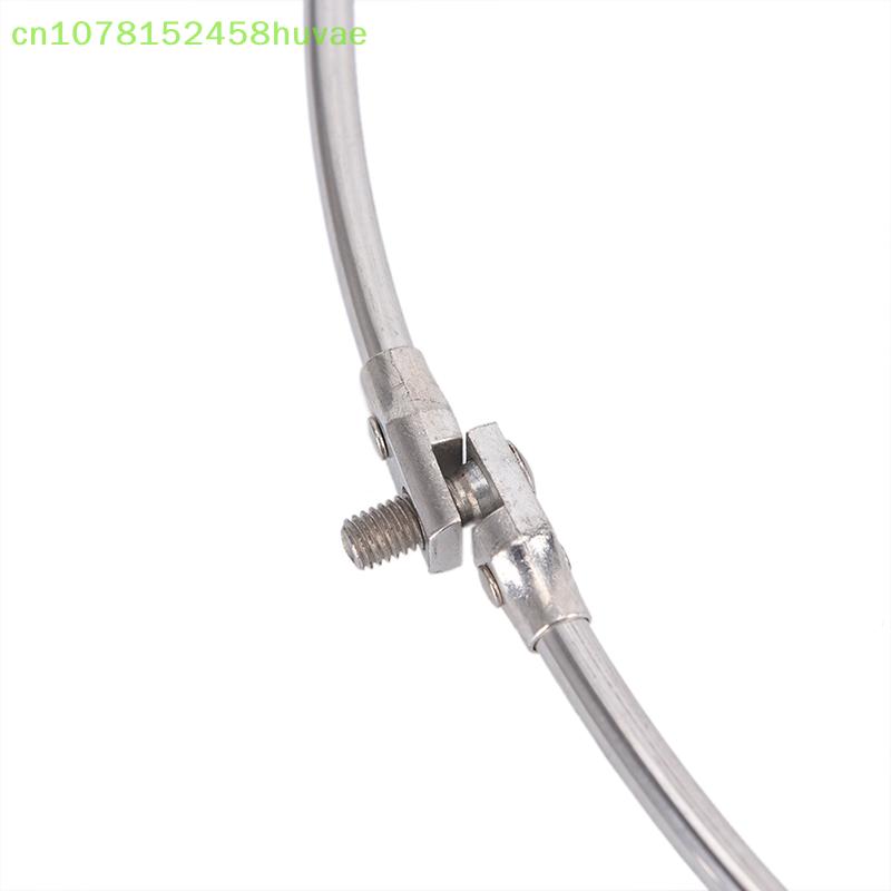Stainless Steel Fishing Net Folding Brail Head Round Dipnet Tackle Accessory for Angling