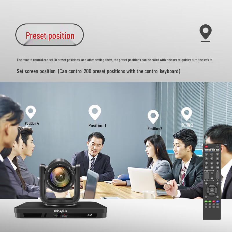 Lenovo thinkplus 4K Video Conferencing System (12x Zoom, AI Tracking) (CN version)