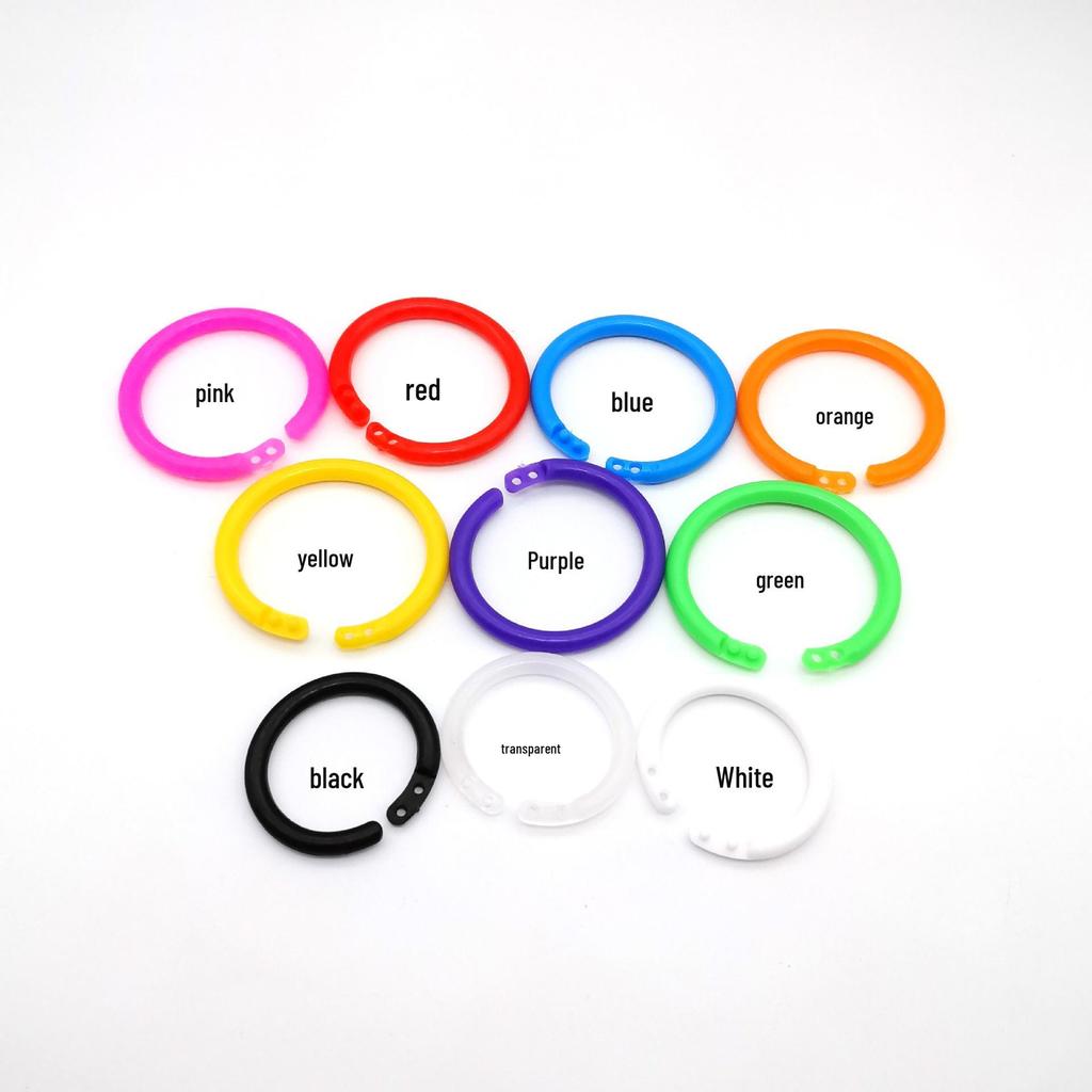 In-Stock 20MM Colored Creative Open Jump Ring - Multifunctional Card and Flashcard Binding Ring