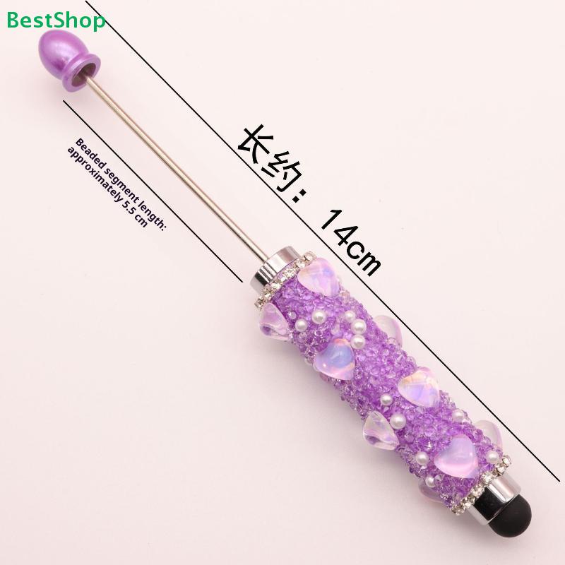 Rhinestone Heart Stylus Pen - Decorative Crystal Touch Screen Pen, Colorful Bling Stylus for Phones/Tablets