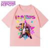Boys and Girls Children Cotton T-Shirts with KPop Demon Hunters Cartoon Cute Fashionable Print Top