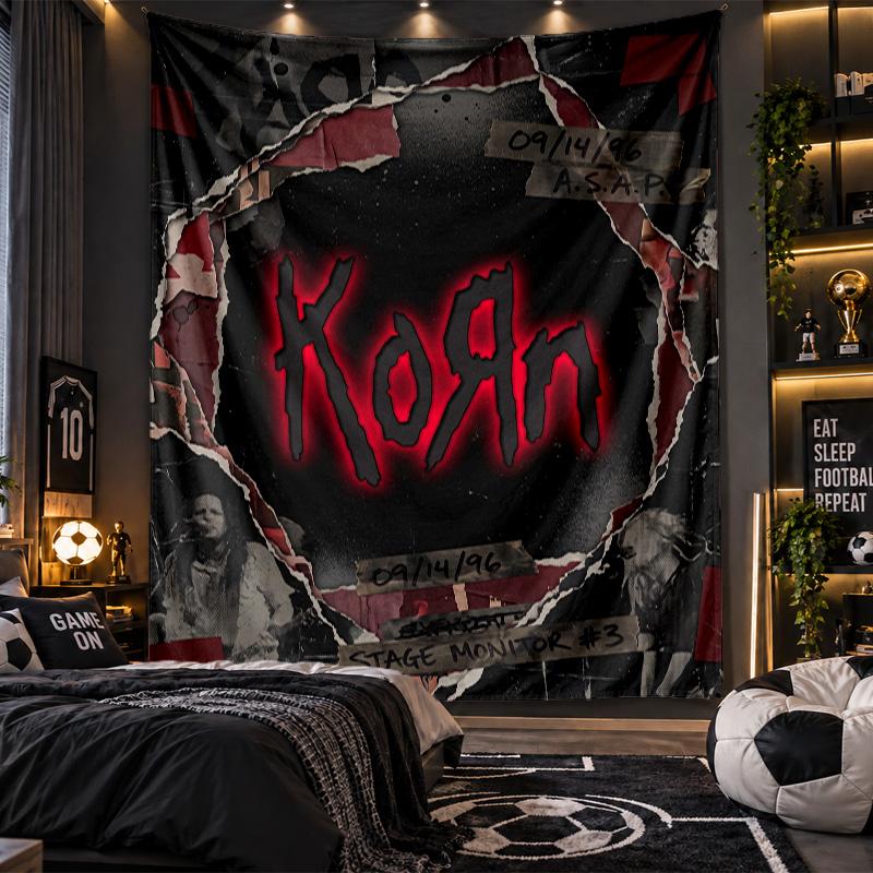 Wall Hanging Tapestry Korn Print Cloth for Living Room Bedroom Home Decor