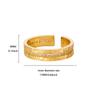 Crushed ice ice full of zircon Super Flash Sansheng III k gold non-fading ring women's wide mouth ring pair ring