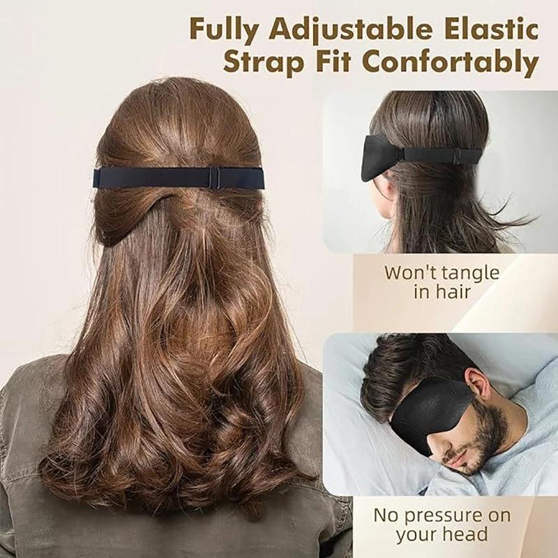 3D Sleeping Mask Block Out Light Sleep Mask For Eyes Soft Sleeping Aid Eye Mask For Travel Eyeshade Night Breathable Slaapmasker