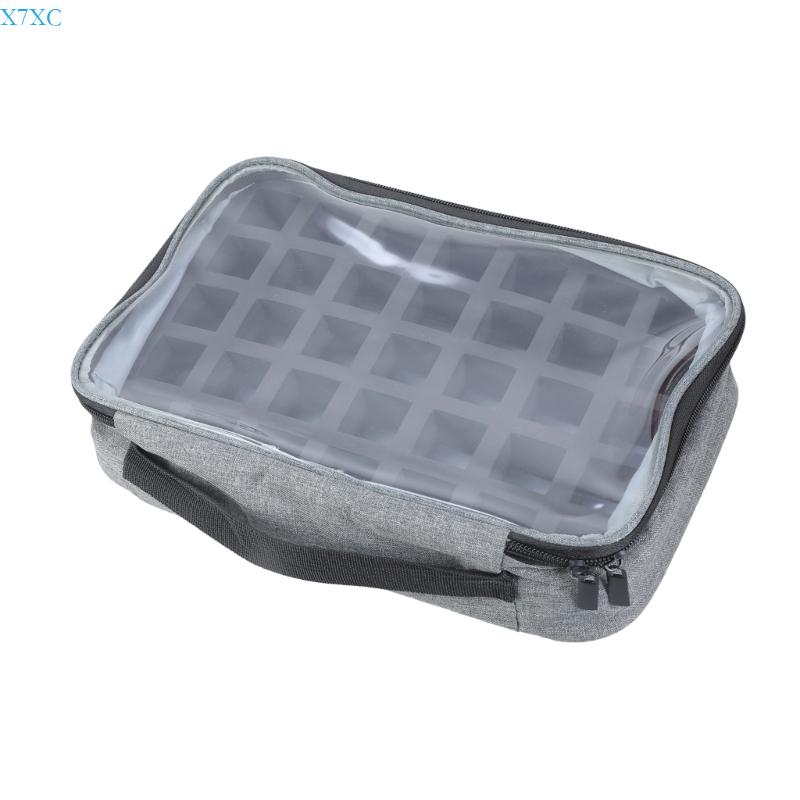 

X7XC Dustproof Cosmetic Storage Solution Ergonomic Handle Design Fits 35 polished Bottles CN