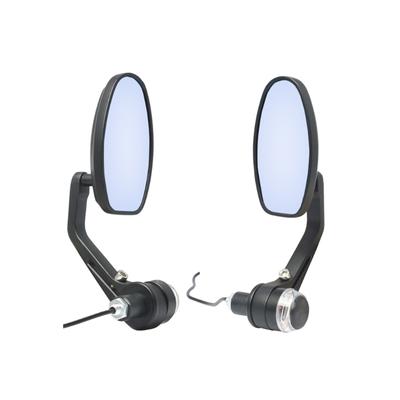 Uniwersalny Motocykl Skuter Rower LED Kierunkowskaz Wskaźnik Lusterko Wsteczne 10MM Boczny Odbłyśnik Cofania Lusterka 2 szt.