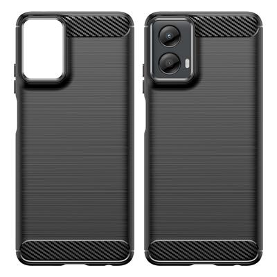For Motorola Moto G 5G (2024) TPU Case Carbon Fiber Texture Phone Back Cover