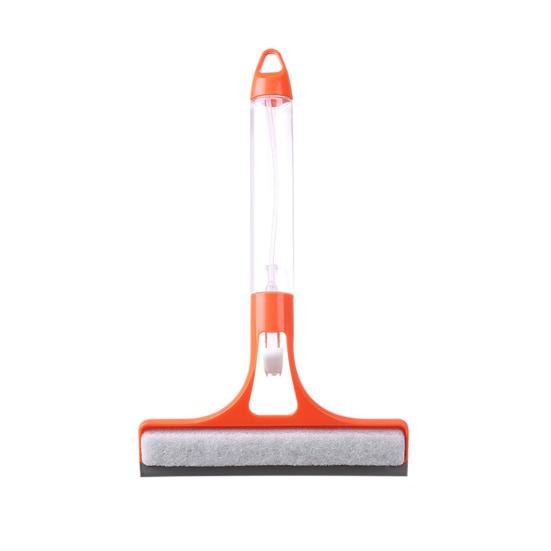 Glass Wiper with Built-in Spray Bottle Ergonomic Design Traceless Cleaning Spray Wiper Multi-Purpose 3-in-1 Tool
