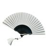 Molioon Titanium Alloy Folding Bamboo Japanese Suitable for Fireworks Heat Tai Chi Fan, Ribs, Silk-like Fabric, Style, Yukata, Festivals, Relief,