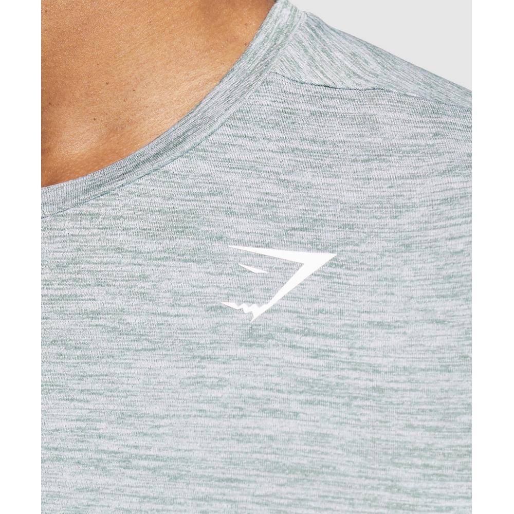 Gymshark Arrival Marl T shirT celesTe Blue whiTe Marl A2a1i Udl6
