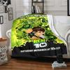 1pc Ben Alien Force Flannel Blanket for Super Soft Cute Comfort Blanket for Travel Bedding Couch Sofa Blanket Y73062