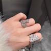 Musla Design Luxury 925 Sterling Silver Ring for Women Cross Stars Meteor Design Exquisite Party Gift Jewelry
