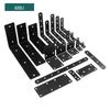 Black Stainless Steel Angle Bracket Shelf Support