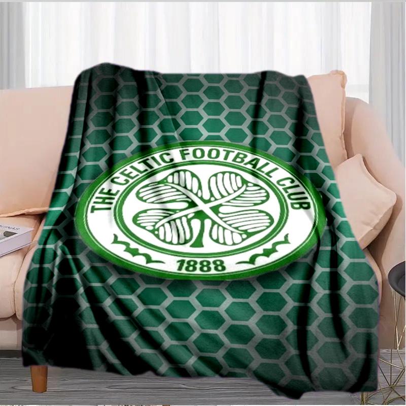 Cel-tic Football Club Crest Printed Throws Blanket Soft Flannel Blankets for Couch Bed Gifts for Men Women Picnic blanket Christmas gifts