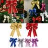 Christmas Bows Large Tree Bowknot Ornaments Party Gift Accessory For Xmas Wreath