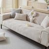 Plush Sofa Cushion Winter Thickened Plush Simple Modern Four-Season Seat Cushion Combination Non-Slip Leather Sofa Cover Cover Cloth
