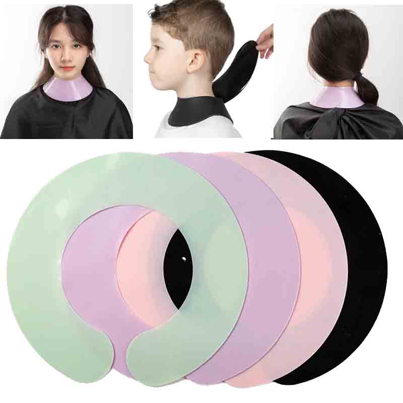 Waterproof Silicone Stylist Cutting Collar Neck Cape Wrap Cover for Hairdressing Hair Coloring Barber Hair Dyeing Shawl Hair