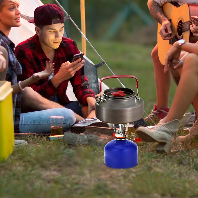 Backpacking Camp Stove Foldable Backpacking Stove Portable Small Camping Stove Piezo Ignition Cooking Gear Windproof Hiking