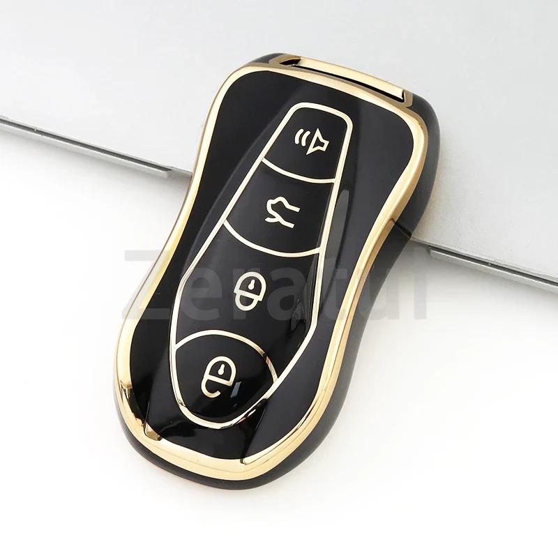 Fashion Tpu Auto Accessories Car Remote Key Cover Case Shell Fob For Geely Azkarra Fy11 Atlas Pro New Emgrand Gs X6 Suv Ec7