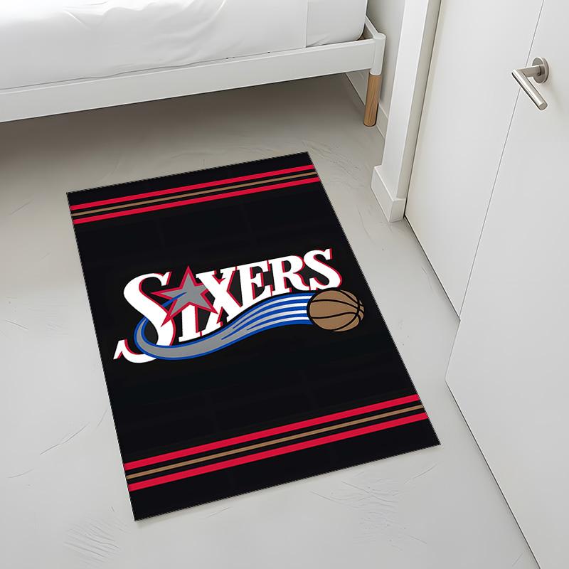 Philadelphia 76ers (14) Rug Suitable For Living Rooms Bedrooms Computer Rooms Dining Areas And Placement Under Tables And Chairs Also An Ideal Choice 
