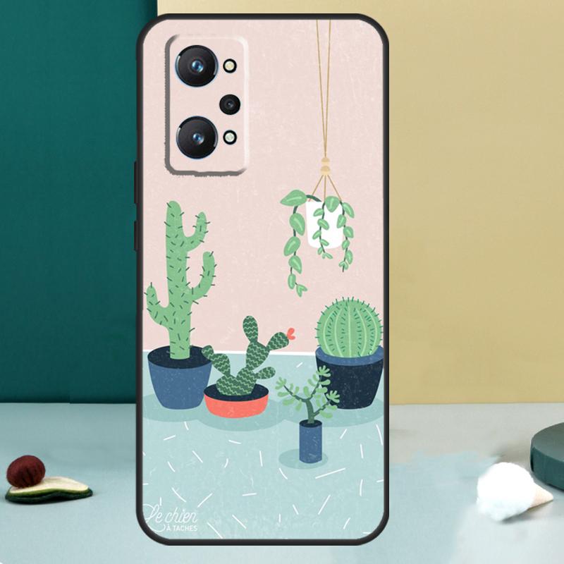 

CACTUS BANANA RETRO VINTAGE SUMMER For Realme GT 6T 5 6 GT 7 Pro C67 C75 C61 C55 C53 C51 C21Y C25S 10 11 12 13 14 Pro Plus Case Realme C75
