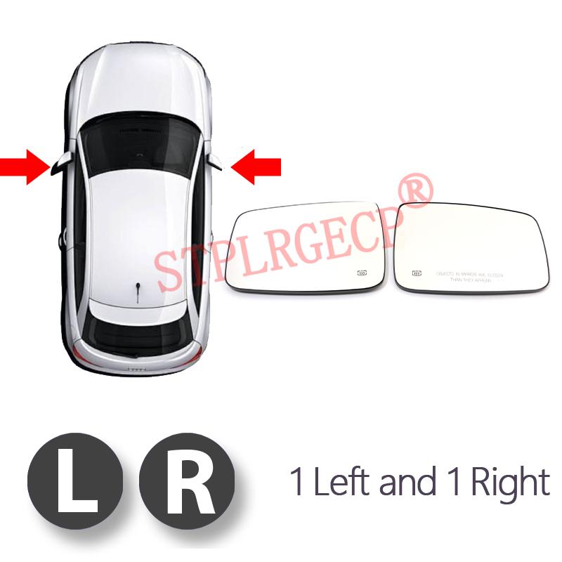 Verre chauffant de rétroviseur latéral de remplacement pour voiture avec plaque pour Dodge RAM 1500 2500 3500 2009-2018