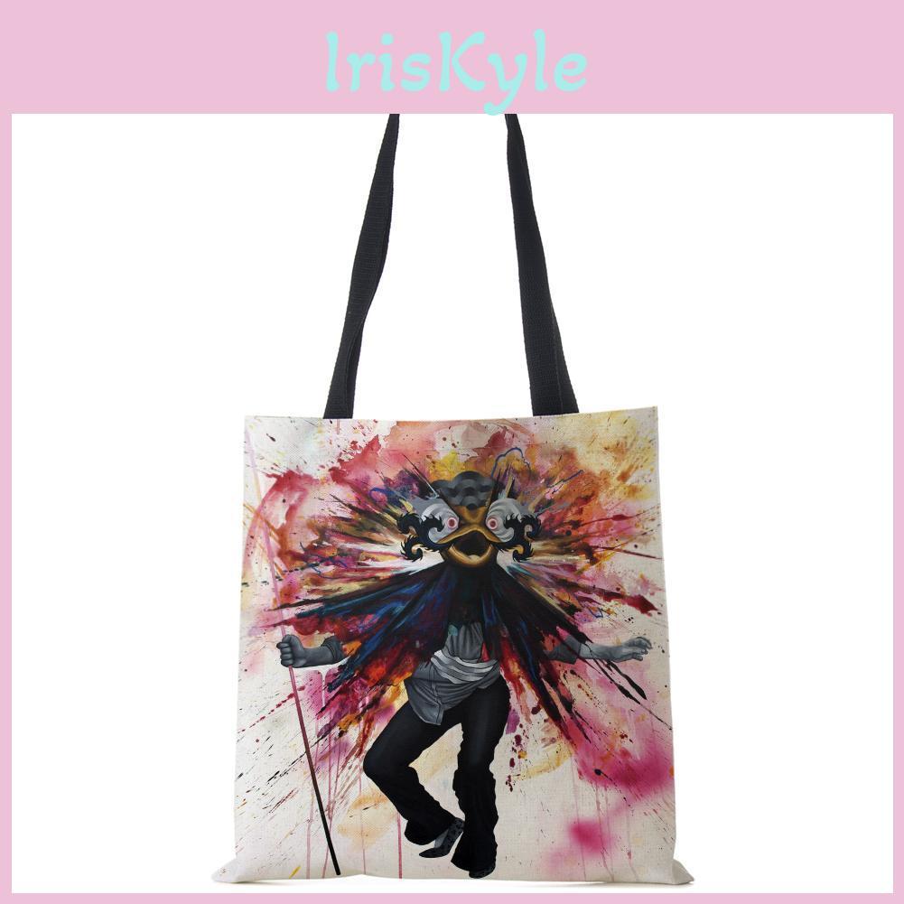 Print Shoulder For Tote Bag Women Shopping Reusable Bags Groceries Folding Travel School Beach Bags