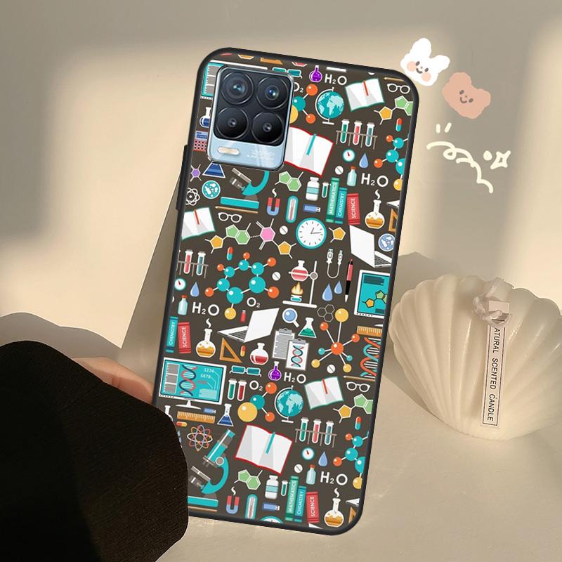Science Chemistry Caffeine Case For Realme C71 C63 C61 C55 C51 C53 C25 C65 C67 C75 11 12 13 14 15 Pro Plus GT6 GT7 Pro
