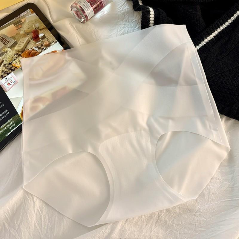 Ultra-Thin High-Waisted Ice Silk Tummy Control Seamless Underwear for Women - Comfortable & Butt-Lifting No-Wedgie Fit