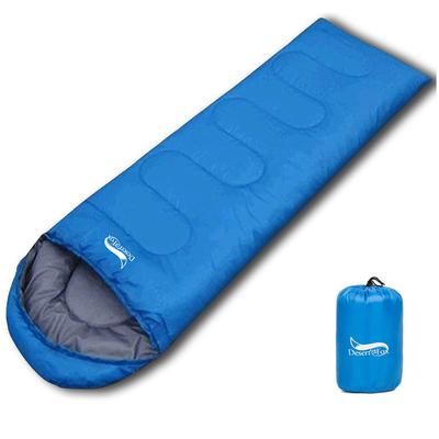 Desert&Fox Kompakter Schlafsack Ultraleichter Umschlag-Schlafsack für 3 Jahreszeiten mit Kompressionssack für Camping, Wandern, Reisen
