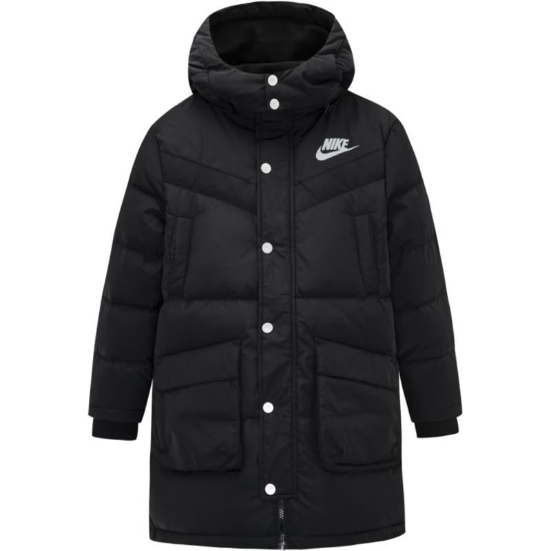 NIKE Boys  Mid-Length Hooded Down Jacket 160 (158-170cm)