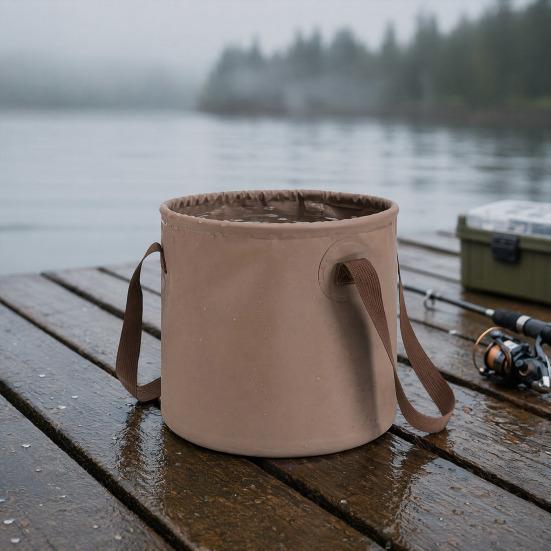 10/20L Foldable Water Bucket with Handle, Large Collapsible Water Container, Portable Water Pail for Outdoor, Camping, Fishing, Beach, Car Washing