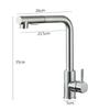 Pull Out Kitchen Sink Faucet High Pressure Two Model Stream Sprayer Nozzle Stainless Steel Tap Deck Install Hot and Cold Water