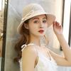 Women Hats Summer Sun Hat Female Knotted Bow Beach Hat Sunhat Sunshade Elegant Ladies Sun Visor Cap Bucket Hats Vacation