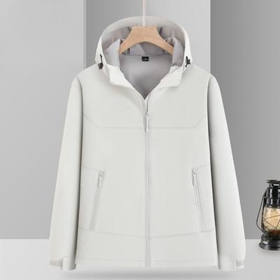 Giacca con Cappuccio da Uomo Autunno e Inverno Impermeabile Soprabito Coppia Sportiva e Casual Giacca da Esterno