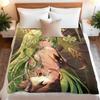 Cartoon Honkai Impact 3rd Mobius Flannel Blanket Cover Warmth Soft Anime Blanket Multifunctional Decor Home Universal Blankets