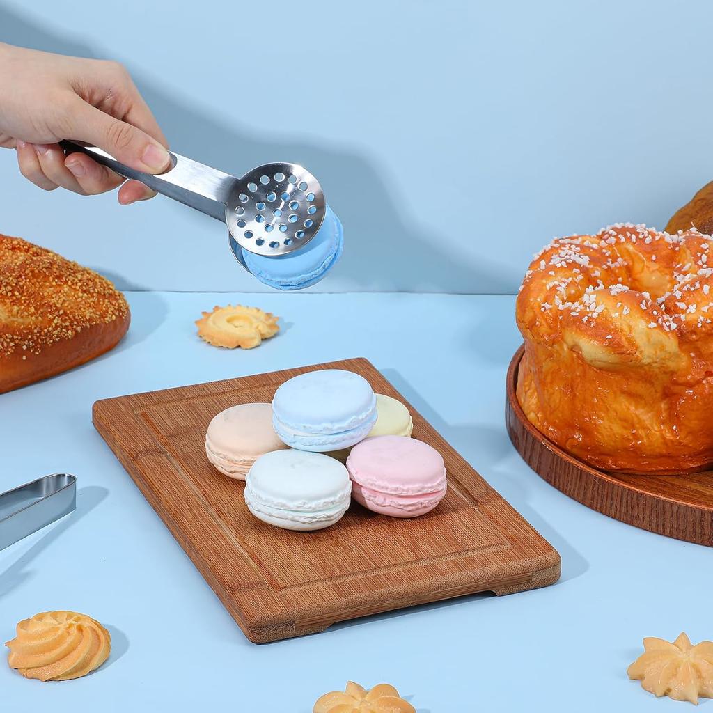 2 Pcs Tea Bag Squeezer Tongs,Round Bag Squeezer,Stainless Steel Tea Bags Press,6 Inch Teas Bags Strainer Clips or Sugar Ice Cube for Kitchen Bar