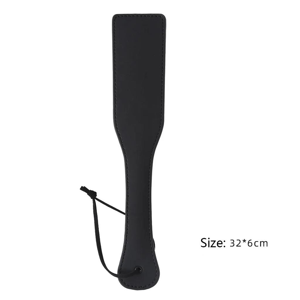 Reținere din piele groasă pe două fețe Spank Bondage Roleplay Flogger Whip Paddle Whip Cu vârfuri Slap Butt Jucărie sexuală BDSM pentru cuplu