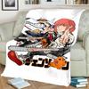Chainsaw ManWarm Print Flannel Blanket Comfortable for Sofas, Chairs, Bedrooms, Beds, Picnics, Travel-kwq106