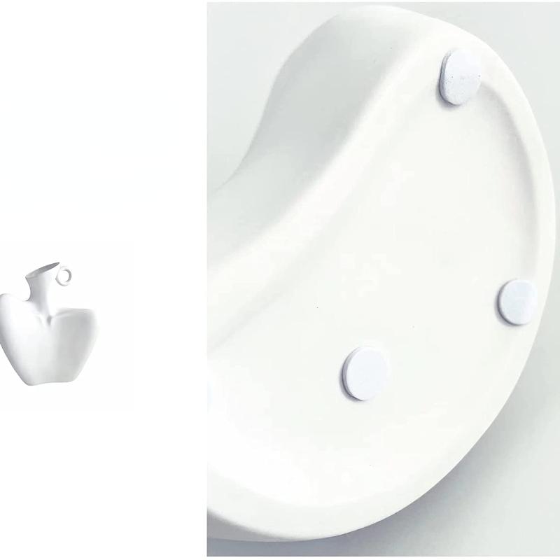 Kroppsvase Hvit keramikkvase Minimalistisk stil, Unik statuekunstbustvase, moderne abstrakt blomstervase for hjemmeinnredning, midtdeler, borddekorasjon