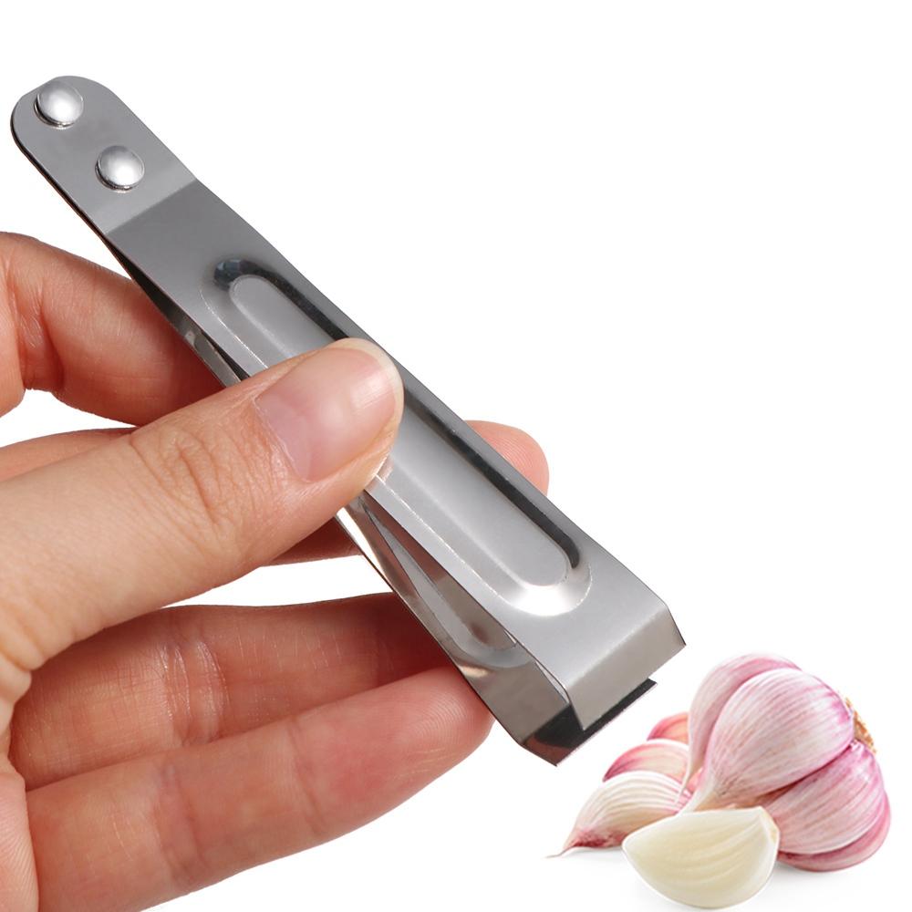 Stainless Steel Manual Tweezers Versatile Hair Plucking Clip Cooking Utensils Garlic Peeler  Home