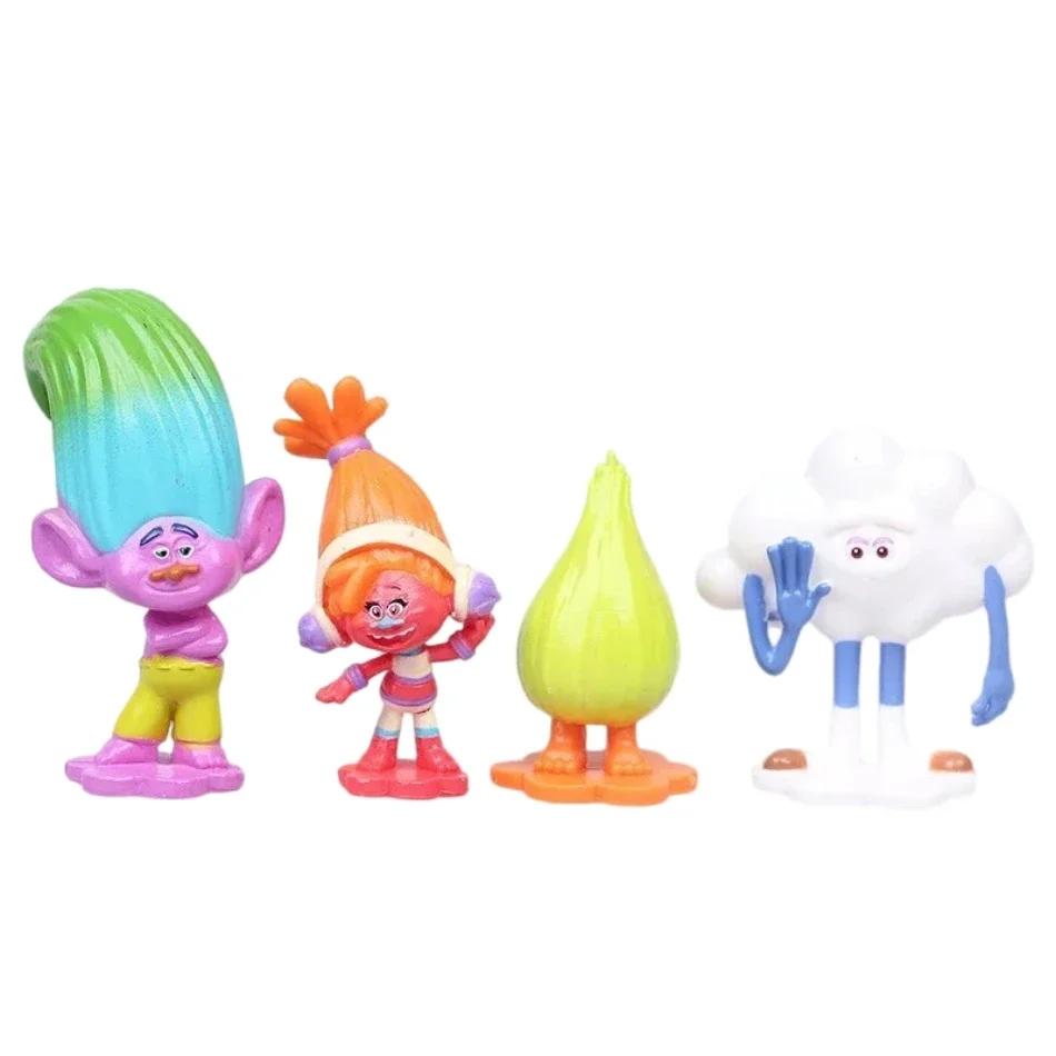 12pcs/Kit Trolls Branch Critter Skitter Figures Trolls Children Trolls POLYVINYL CHLORIDE Action Figure Plaything Animation Design Character Kids