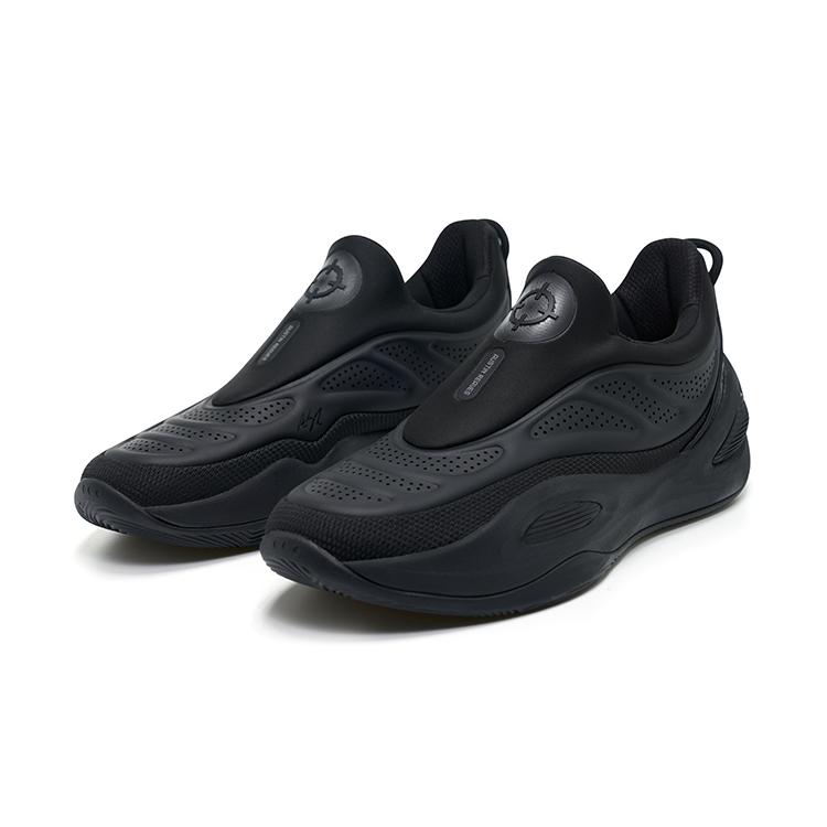 Rigorers Future Slip-On Trendy Shock Absorbing Non-Slip Low-Top Casual Shoes Unisex Casual Shoes Black Z123460101-5