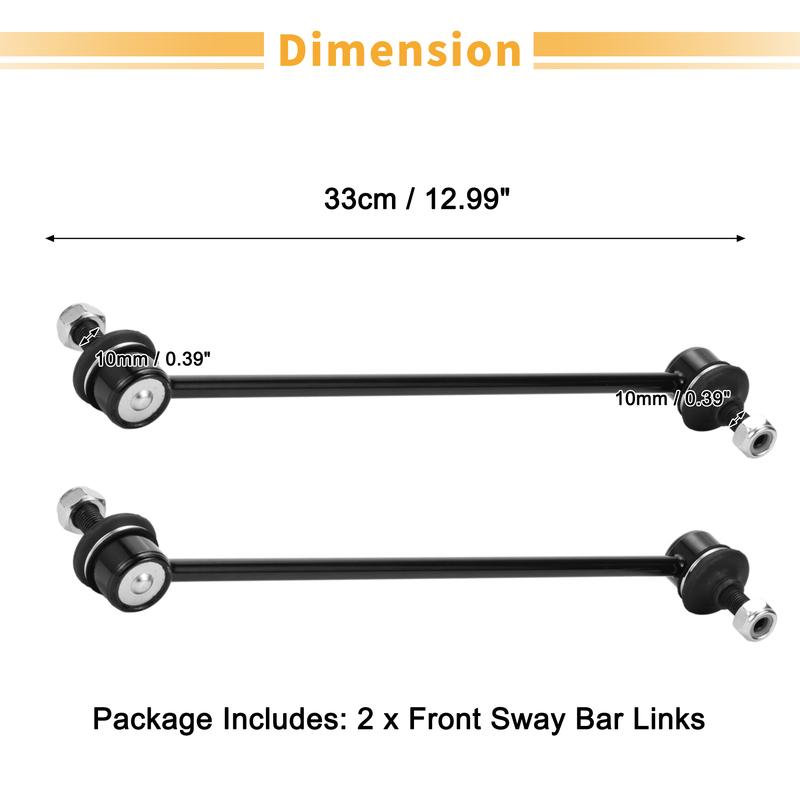 UXCELL 2pcs Front Stabilizer Sway Bar Link for Peugeot Partner 18-23 No.508739/508761