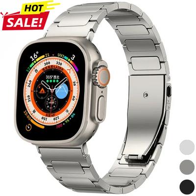 Titanium Strap Compatible for Apple Watch Ultra 3 Band 49mm 44mm 46mm 45mm 40mm 41mm 38mm IWatch 11 10 9 8 7 6 5 4 SE 3 2 Ultra