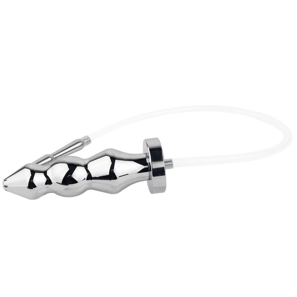 Male Stainless Steel Prostate Massager Sounding Gay Bead-Style Anal Plug with Penis Sound Urethral Anal Insertion Toy