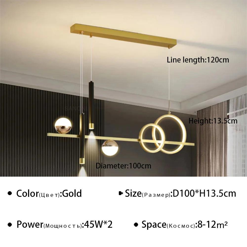 Nowoczesna lampa wisząca LED Żyrandol nad stół jadalny Do jadalni Kuchni Dekoracja domu Lampa wisząca Oprawa oświetleniowa do wnętrz Żyrandol