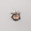 Peach Tourmaline Gemstone Silver Pretty Pendant 0.5" 925 Sterling Silver Women Jewelry For Gift CP-43-11