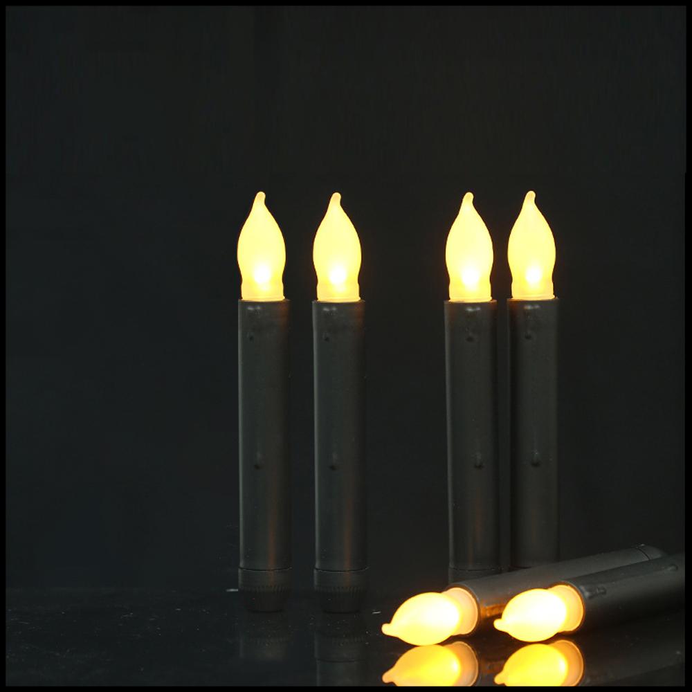 6pcs LED Flameless Floating Candles Battery Operated Candles LED Taper Handheld Candlestick for Christmas Wedding Birthday Party
