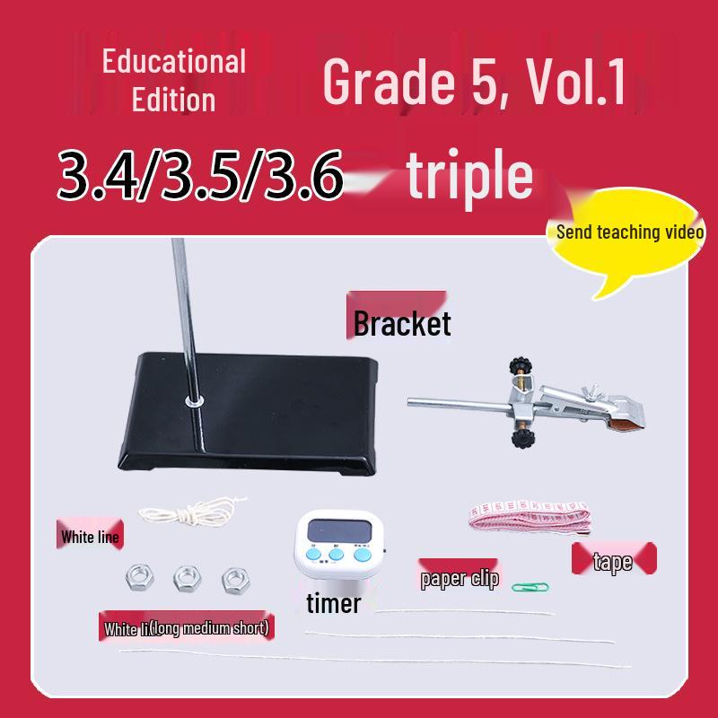 

5th Grade Science Experiment Set: Construct a Mechanical Pendulum Clock & Explore Pendulum Speed